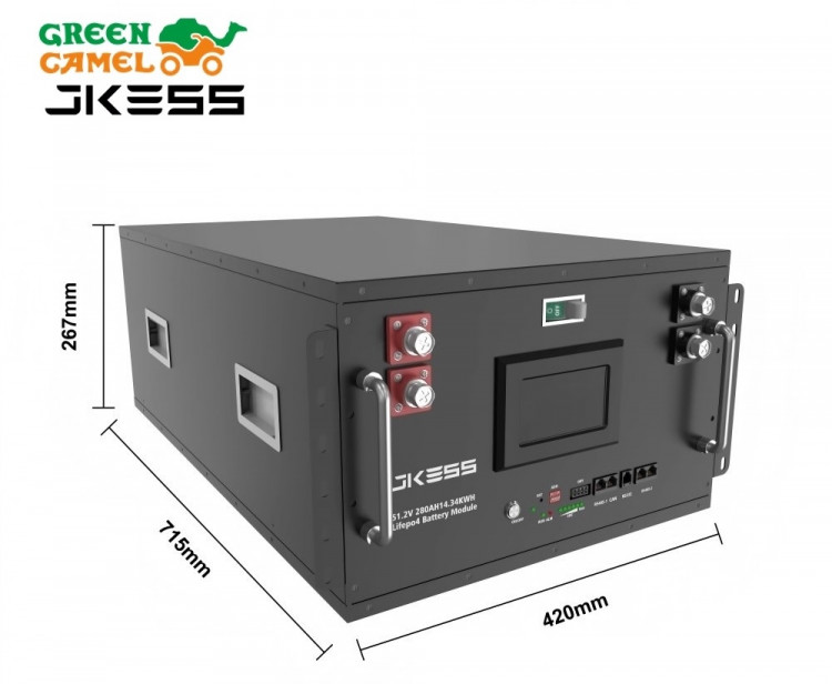 Аккумулятор LiFePO4 GreenCamel JKESS-48314R (51.2V 314Ah 16kWh Rack 6U)