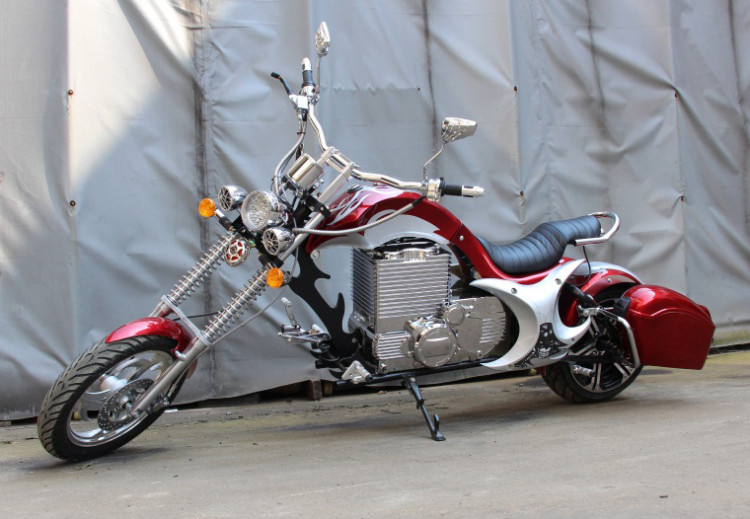 Электромотоцикл GreenCamel Чоппер C200 (3000W 72V45Ah  R15)